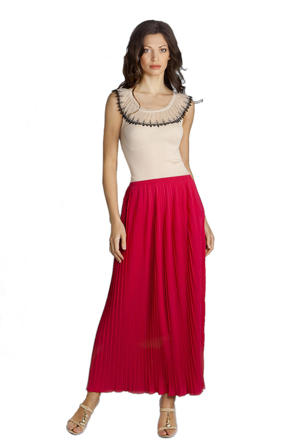 Блуза-топ с восхитительной ажурной кокеткой