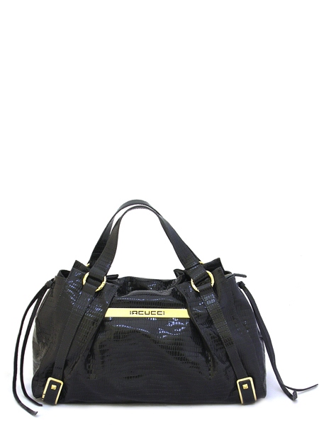 Сумка из лаковой кожи "под крокодила"