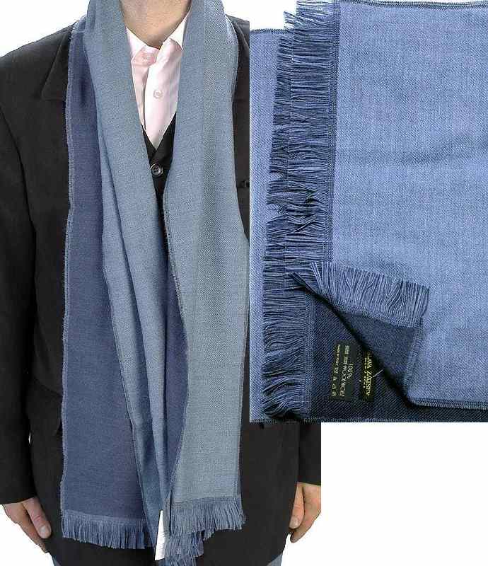 Шарф мужской синий "под джинсу"