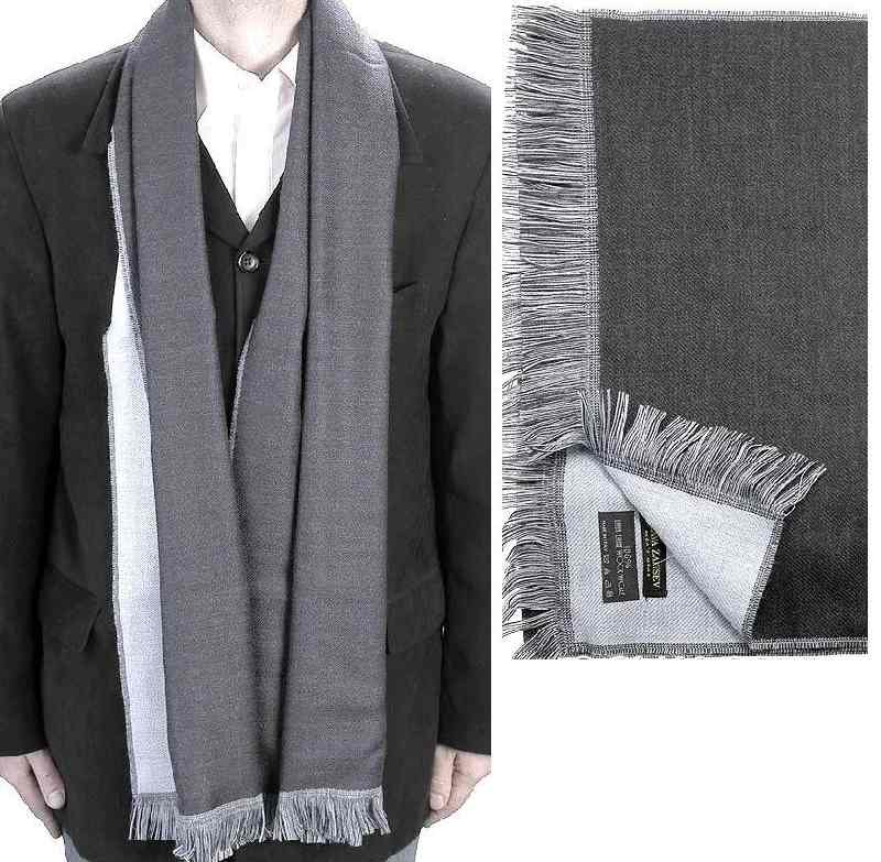 Шарф мужской серый