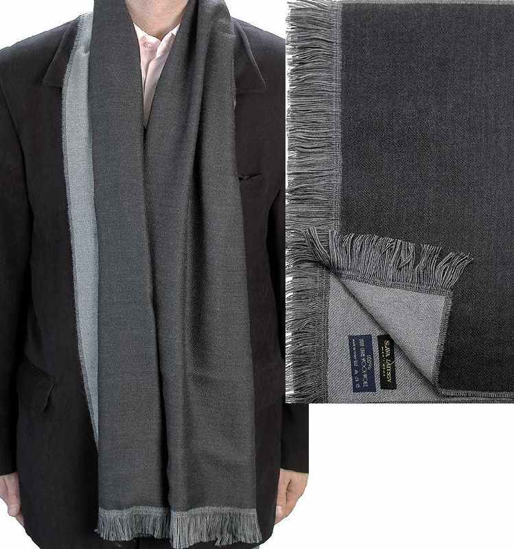 Шарф мужской темно-серый