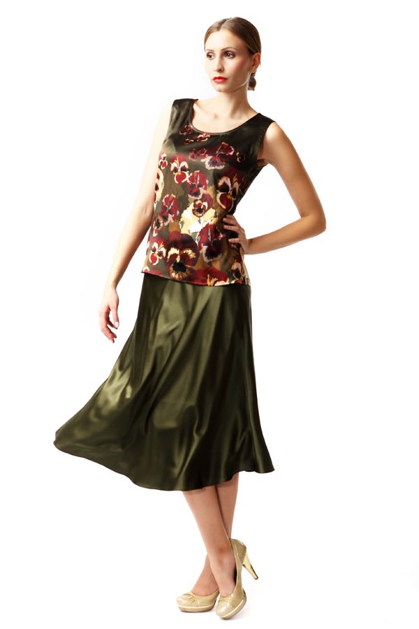 Роскошная шелковая юбка - эксклюзив от Yulia Dushina