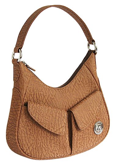 Женская кожаная сумка с тиснением под кожу слона 2-015