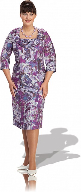 Нарядное платье с оригинальным воротником от Iris