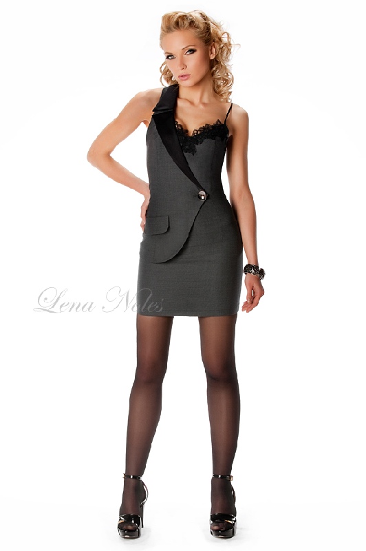 Платье мини ассимметричное