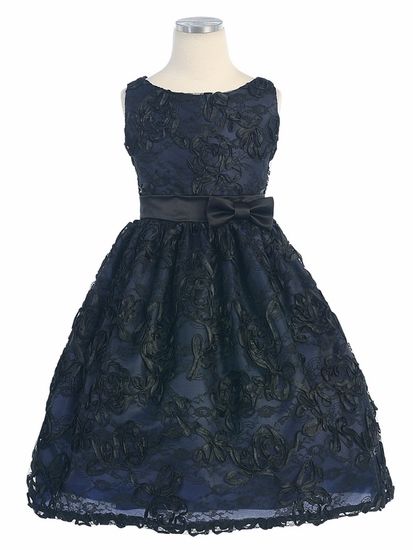 Детское платье «Тёмная ночь»