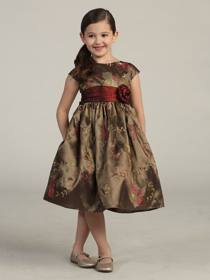 Атласное детское платье