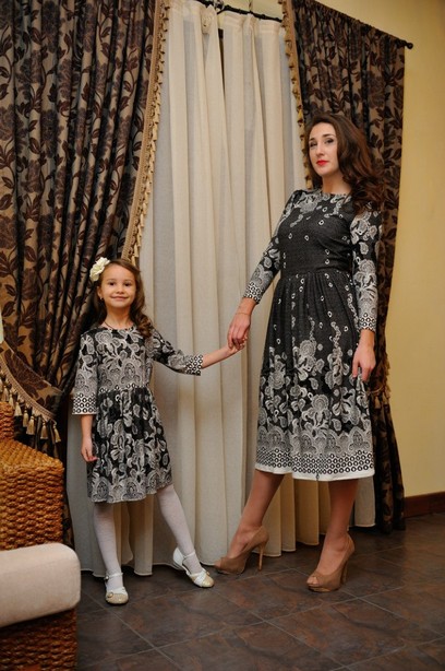 Платье детское "Зимние узоры"