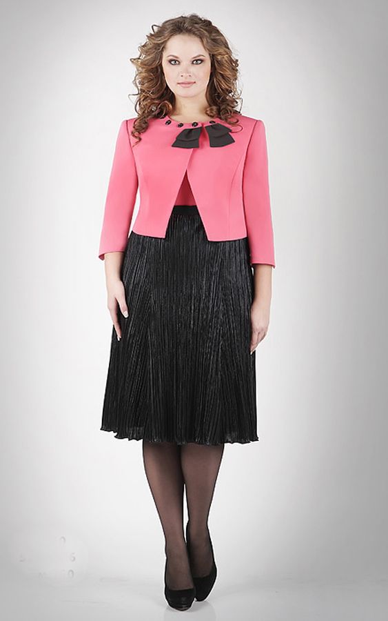 Костюм жакет и платье с юбкой-плиссе