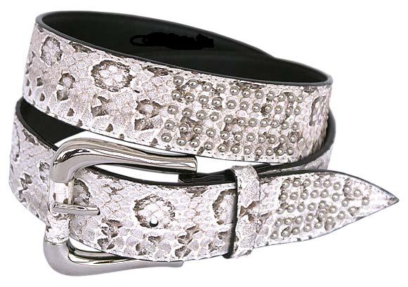 Женский ремень из кожи питона 020