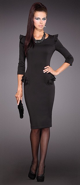 Вечернее платье с отделкой "крылышки" от Noche Mio