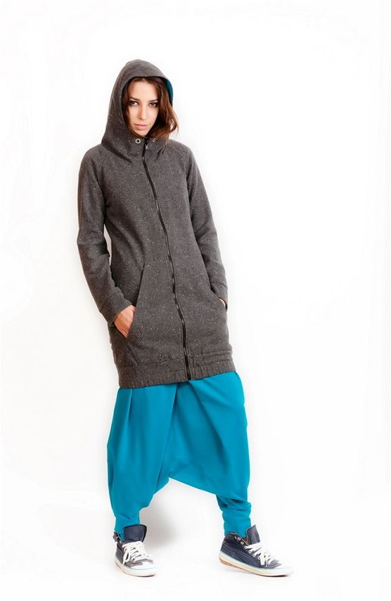 Шерстяная куртка с капюшоном "Осенний стиль"