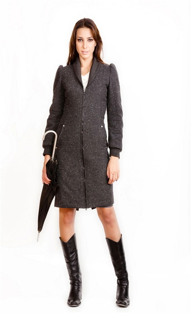 Шерстяное пальто "Осенняя рапсодия"