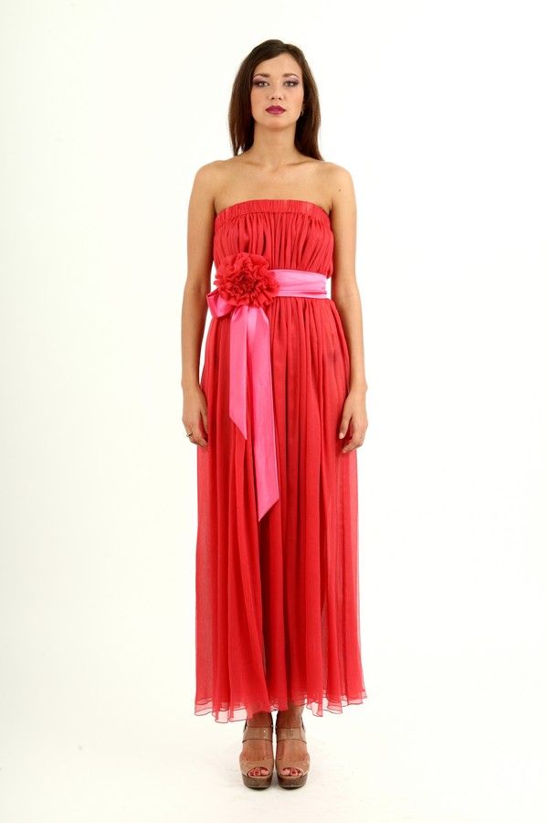 Длинное летнее платье