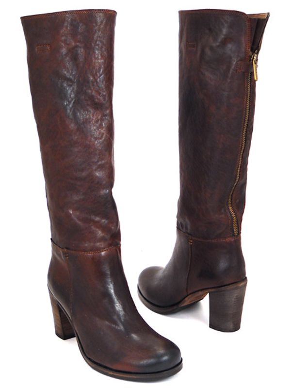 Изысканные осенние сапоги «Темный каштан»