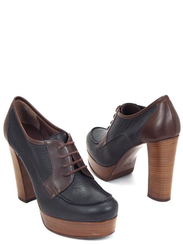 Винтажные ботильоны на платформе