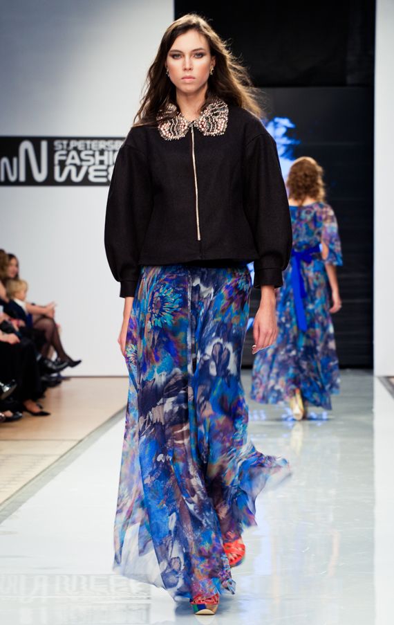 Куртка в элегантно-спортивном стиле с роскошным воротником