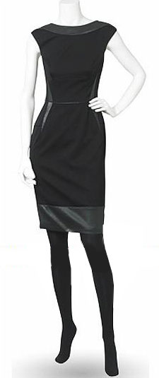 Черное платье с открытой спинкой