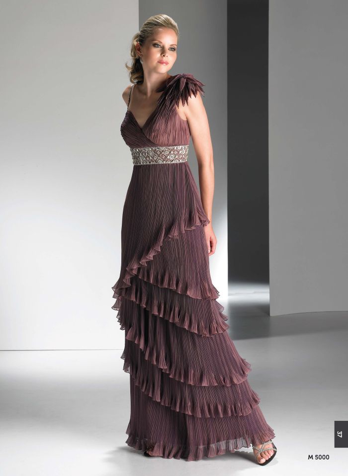 Изумительное вечернее платье в пол "Водопад"