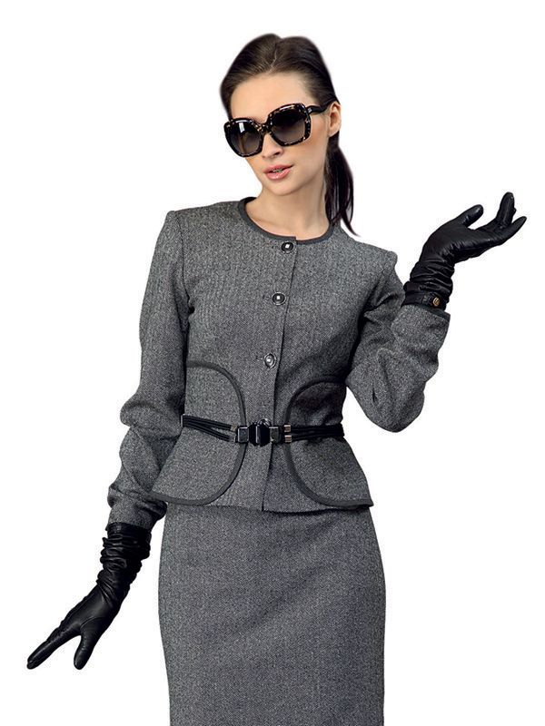 Твидовый жакет с оригинальным декором