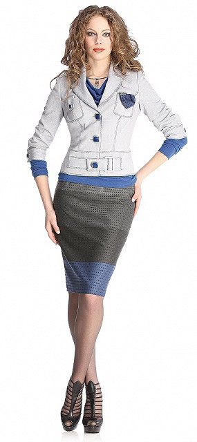 Оригинальный костюм-тройка в стиле casual