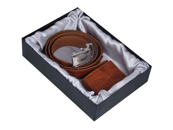 Подарочный набор для мужчины светло-коричневый крокодил