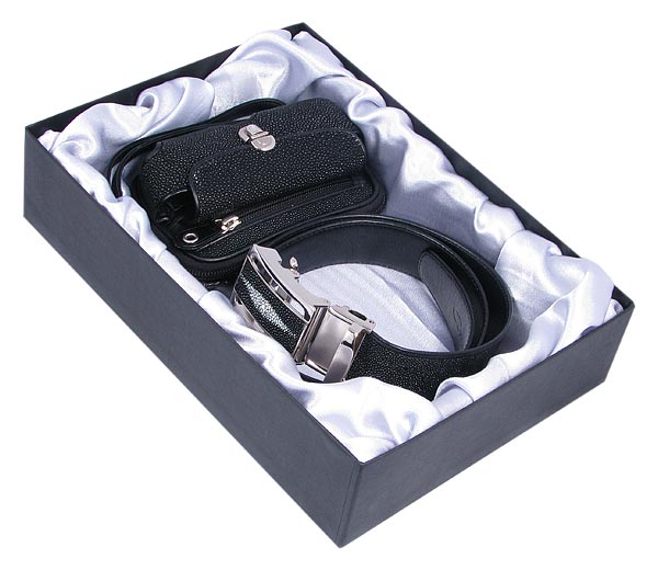 Подарочный набор для мужчины черный с сумкой