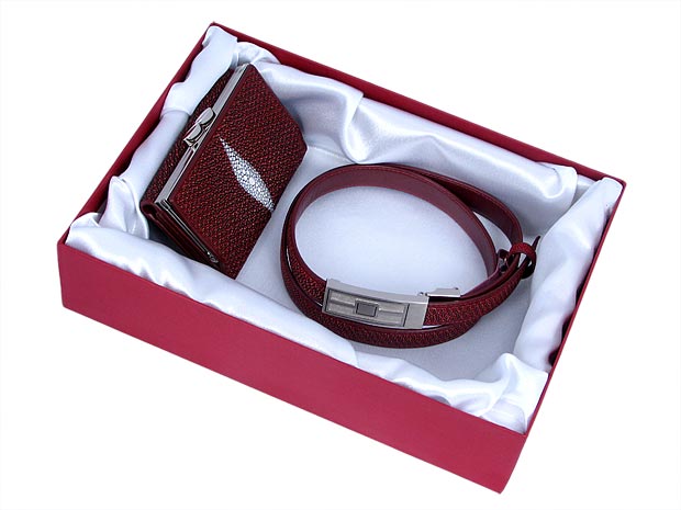 Подарочный набор для женщин красно-коричневый