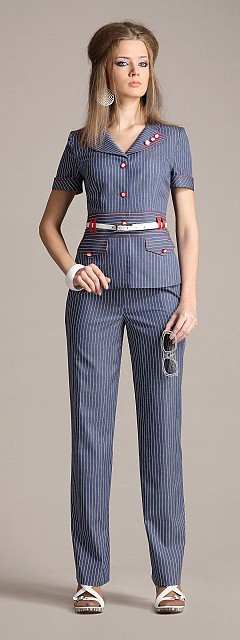 Брючный костюм в полоску "Оливия"