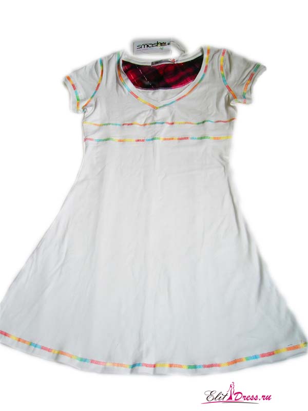 Белое платье-туника