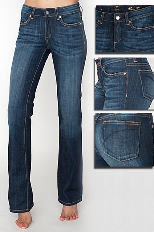 Джинсы с декоративной строчкой «Леди Т»