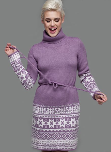 Платье с роскошным контрастным узором