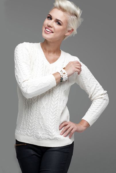 Джемпер с богатым фантазийным узором