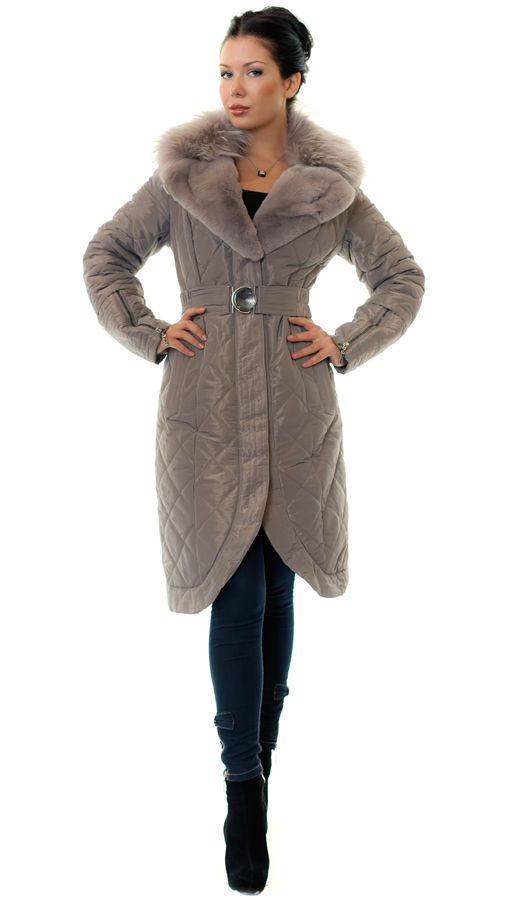 Пальто с роскошным меховым воротником "Siena II"