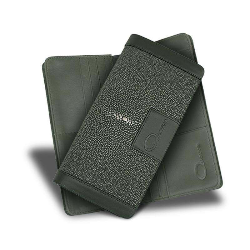 Мужское портмоне зеленое