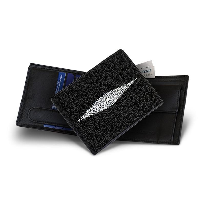 Портмоне мужское черный скат