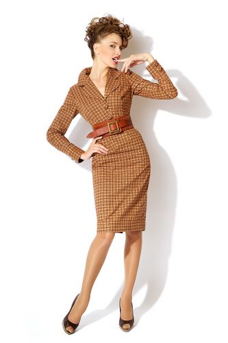 Рыжее платье