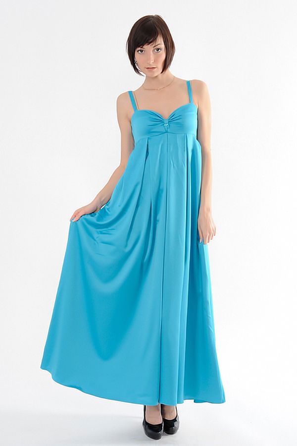 Платье-бюстье длинное в пол