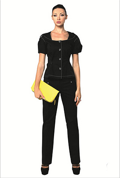 Эффектный жакет в классическо-спортивном стиле