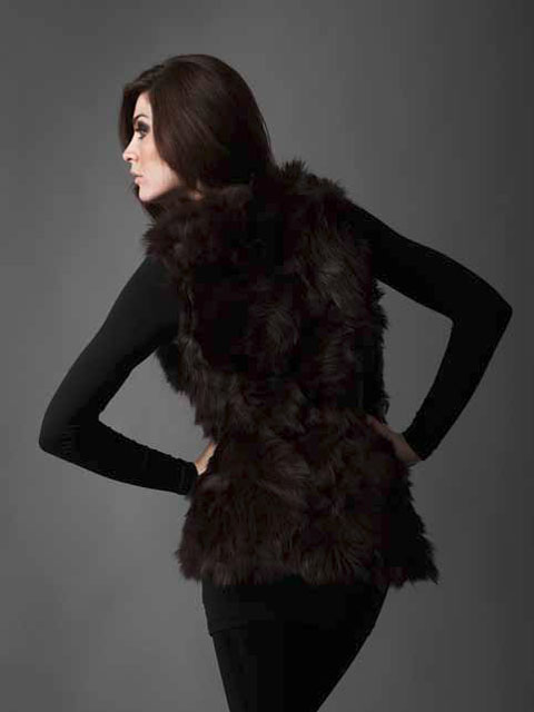 Меховый жилет "Полярное сияние"