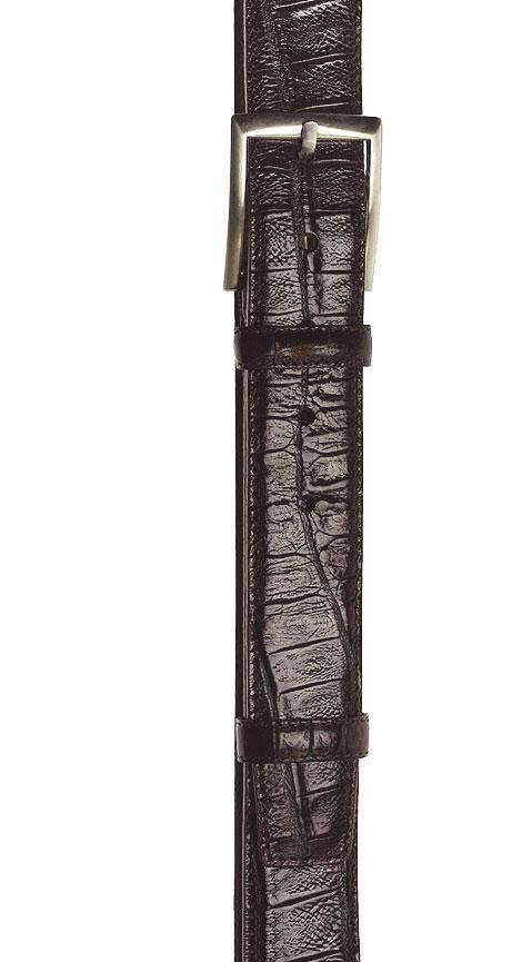 Ремень Slava Zaitsev рептильный коричневый