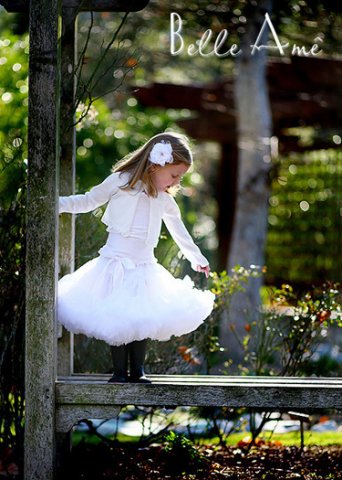 Американская пышная юбка белая