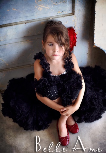 Американская пышная юбка черного цвета