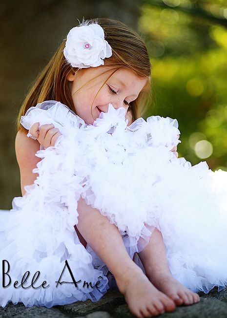 Пышная белая юбка