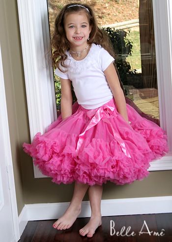 Пышная юбка цвета розовой помады