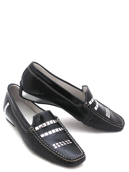 Мокасины женские черные