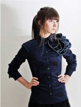 Рубашка с цветком