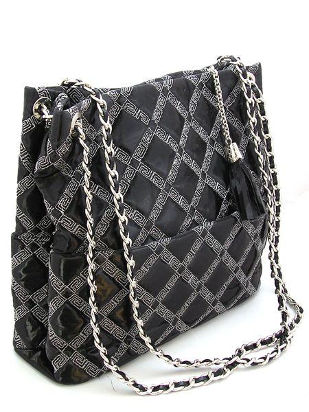 Сумка черная в стиле Шанель