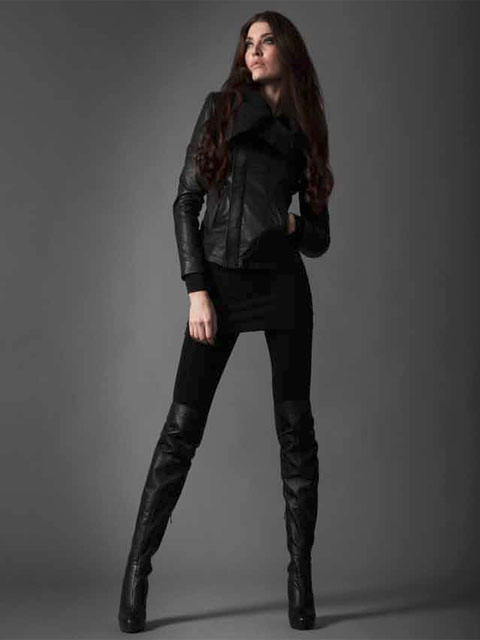 Кожаный жакет "Bono"