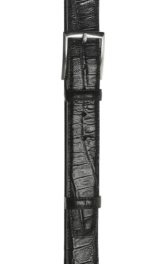 Ремень Slava Zaitsev рептильный черный